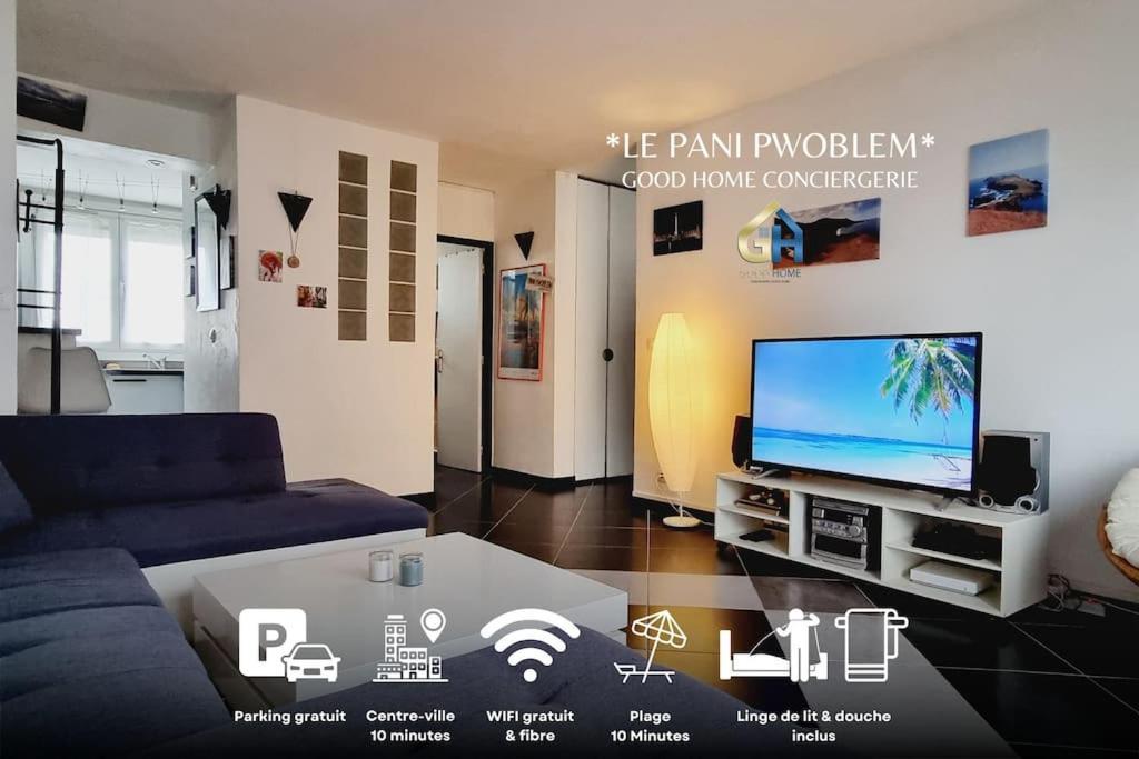*Le Pani Pwoblem* Plage & Centre ダンケルク エクステリア 写真